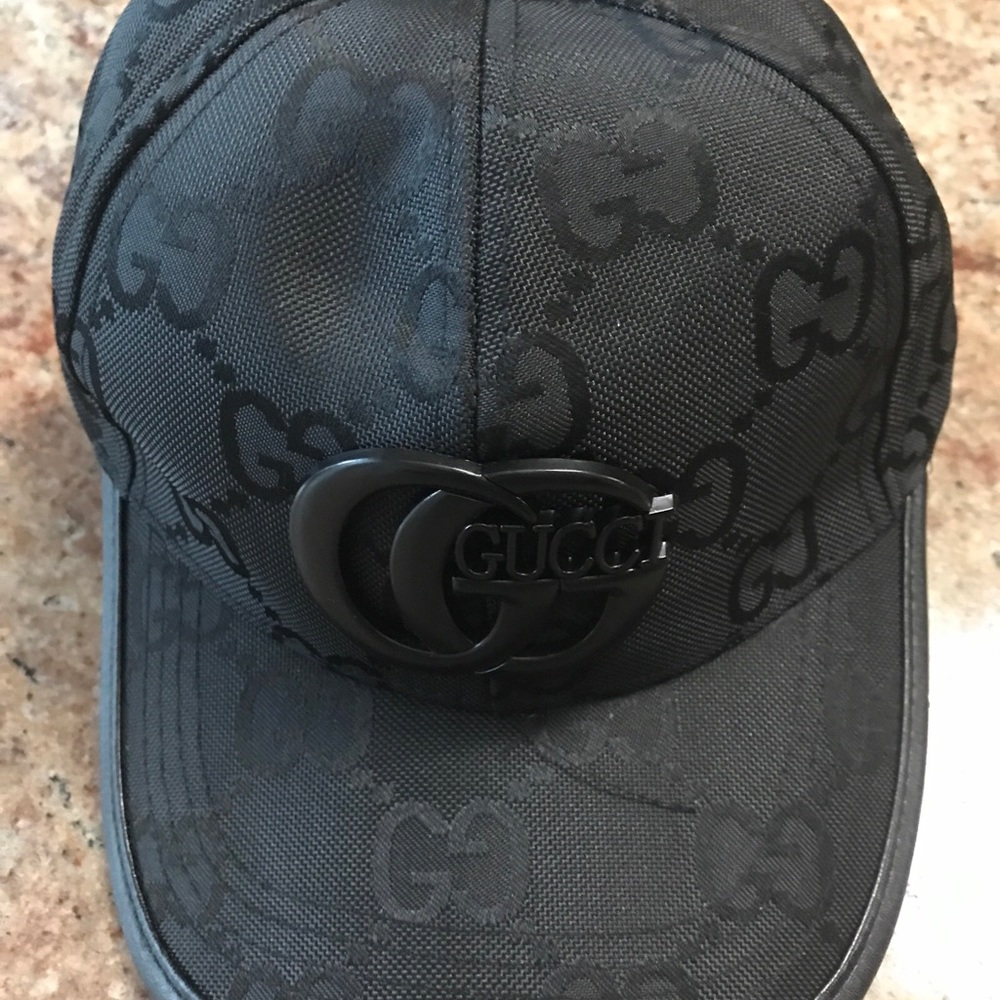 GUCCI CAP HAT BLACK  cotton/spandex unisex.